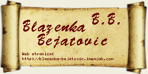 Blaženka Bejatović vizit kartica